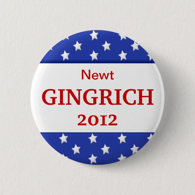 Badge Rond 5 Cm Bouton Campagne de Gingrich 2012 (Devant)