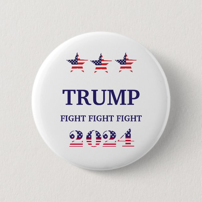 Badge Rond 5 Cm Bouton Campagne Donald Trump (Devant)