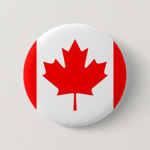 Badge Rond 5 Cm Bouton canadien de drapeau