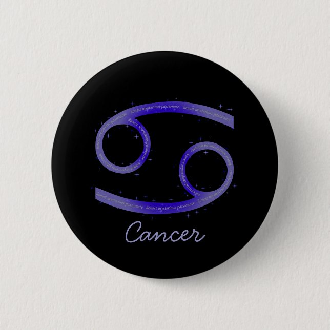 Badge Rond 5 Cm Bouton Cancer (Devant)