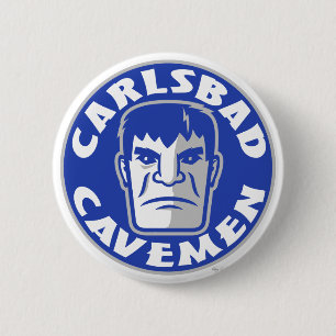 Badge Rond 5 Cm Bouton Carlsbad Cavemen