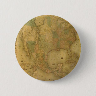 Badge Rond 5 Cm Bouton Carte USA