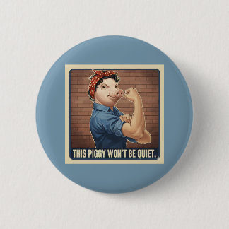 Badge Rond 5 Cm Bouton Ce Cochon Ne Se Tait Pas