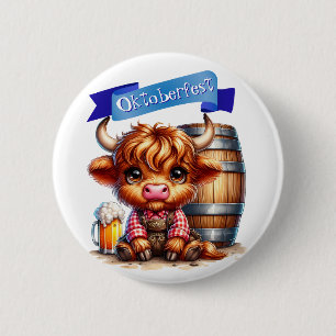 Badge Rond 5 Cm Bouton Célébrer Oktoberfest