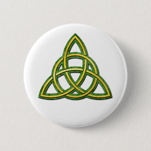 Badge Rond 5 Cm Bouton Celtic Trinity