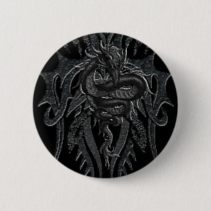Badge Rond 5 Cm Bouton celtique de dragon