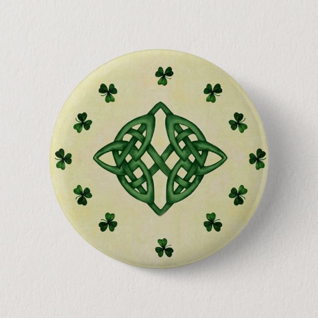 Badge Rond 5 Cm Bouton celtique de noeud (Devant)