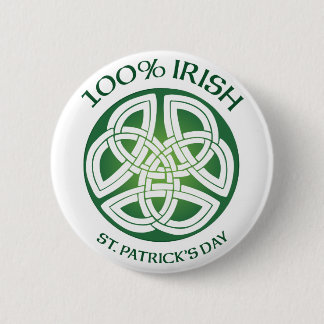 Badge Rond 5 Cm Bouton celtique irlandais de noeud de 100%