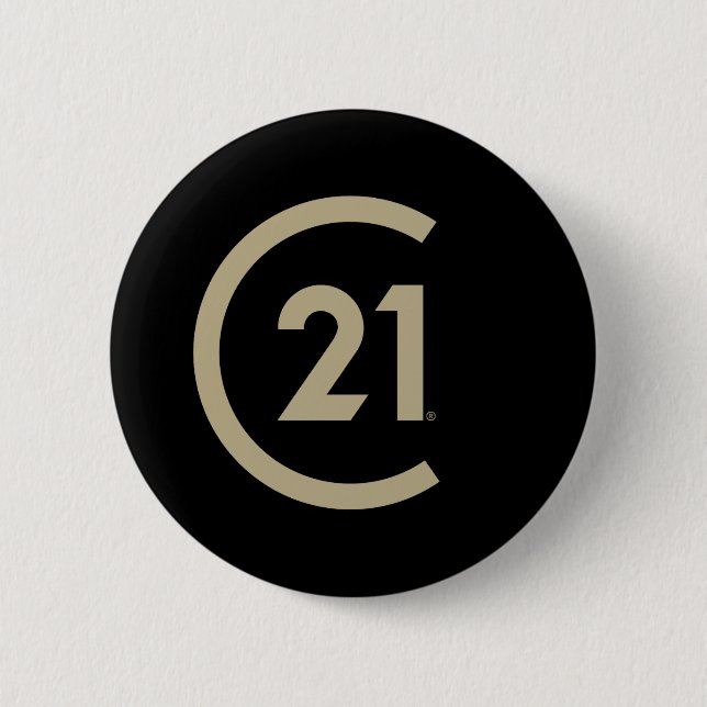 Badge Rond 5 Cm Bouton Century 21 (Devant)