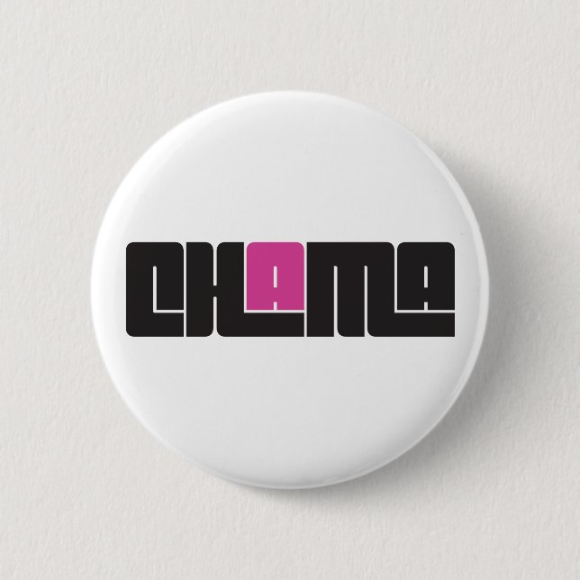 Badge Rond 5 Cm Bouton Chama (Devant)