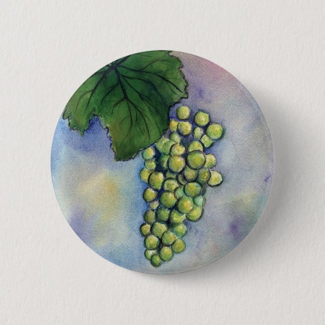 Badge Rond 5 Cm Bouton Chardonnay Vins (Devant)