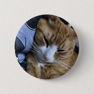 Badge Rond 5 Cm Bouton Chat