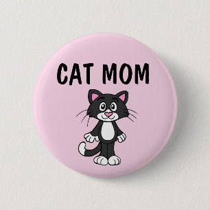 BADGE ROND 5 CM BOUTON CHAT MOM