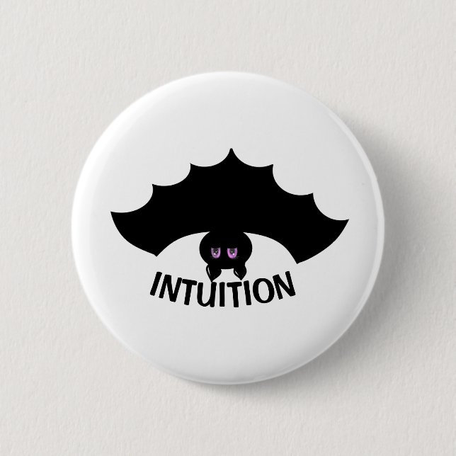 Badge Rond 5 Cm Bouton Chauve-Souris de Mode (Devant)