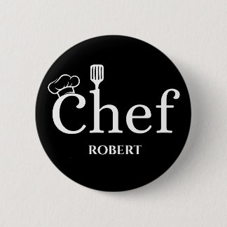 Badge Rond 5 Cm Bouton Chef