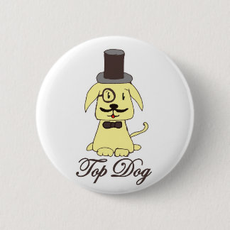 Badge Rond 5 Cm Bouton Chien supérieur