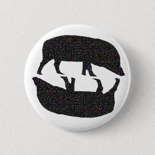 Badge Rond 5 Cm Bouton Chiffres