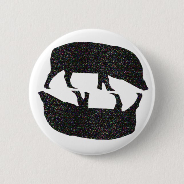 Badge Rond 5 Cm Bouton Chiffres (Devant)