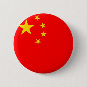 Badge Rond 5 Cm Bouton chinois de drapeau