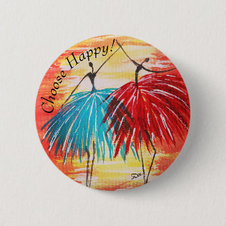 Badge Rond 5 Cm Bouton Choisir Heureux