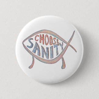 Badge Rond 5 Cm Bouton "choisissez santé d'esprit"