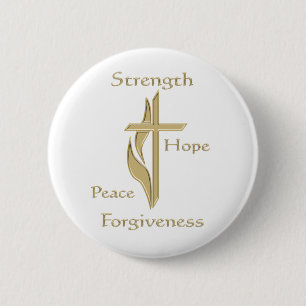 Badge Rond 5 Cm bouton chrétien