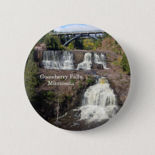 Badge Rond 5 Cm Bouton Chutes de Gooseberry