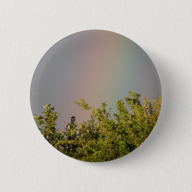 Badge Rond 5 Cm Bouton Ciel arc-en-ciel (Devant)