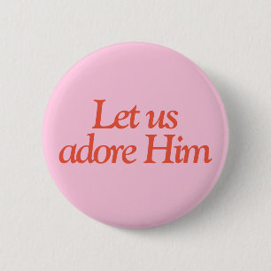 Badge Rond 5 Cm Bouton Citation biblique   Adressez-Nous À Lui