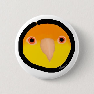 Badge Rond 5 Cm Bouton "citron" de birbe jaune