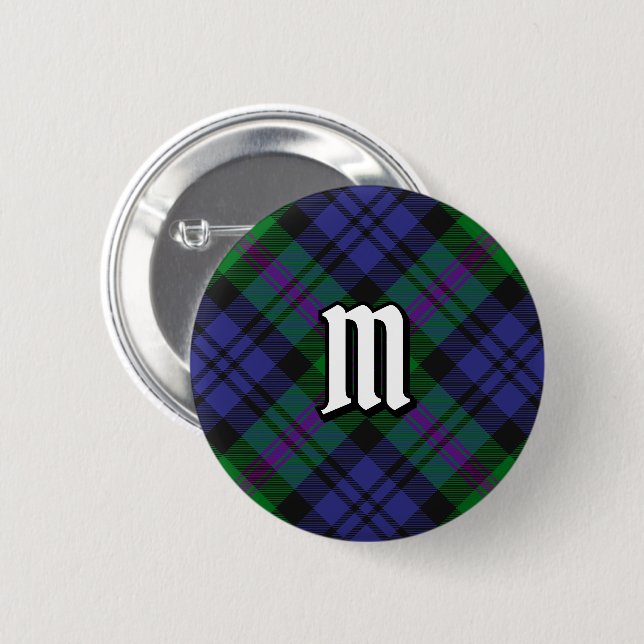 Badge Rond 5 Cm Bouton Clan Baird Tartan (Devant & derrière)