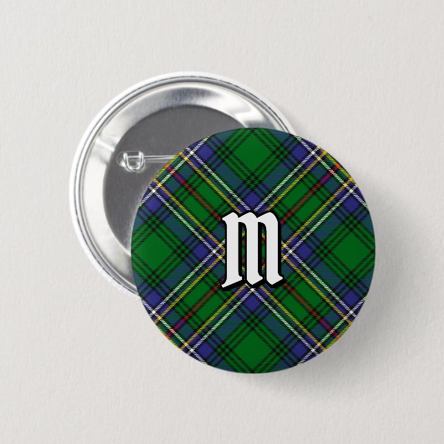 Badge Rond 5 Cm Bouton Clan Cockburn Tartan (Devant & derrière)