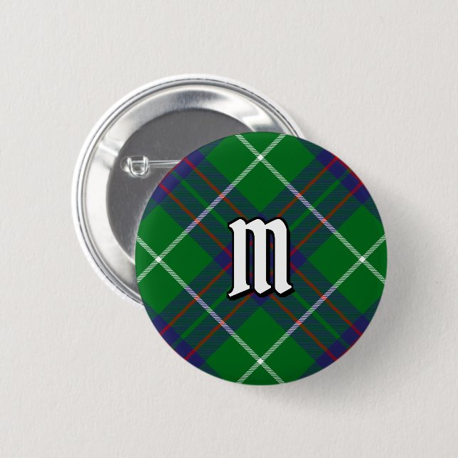 Badge Rond 5 Cm Bouton Clan MacIntyre Tartan (Devant & derrière)