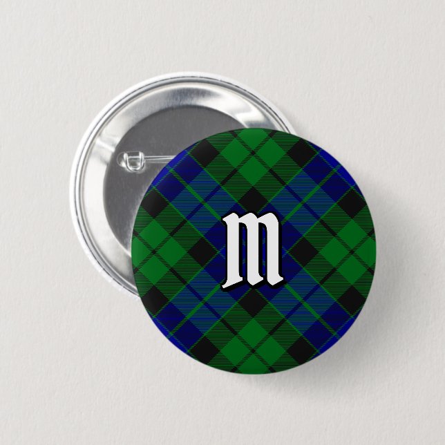 Badge Rond 5 Cm Bouton Clan MacKay Tartan (Devant & derrière)