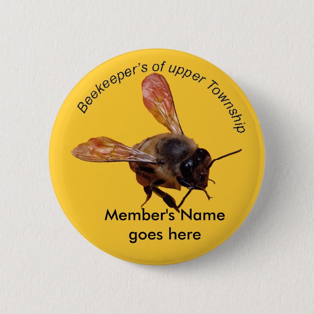 Badge Rond 5 Cm Bouton - Club Modèle BeeKeeper (Devant)