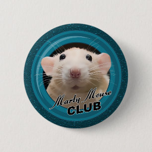 Badge Rond 5 Cm Bouton Club Souris Marty