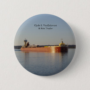 Badge Rond 5 Cm Bouton Clyde S. VanEnkevort & Erie Trader