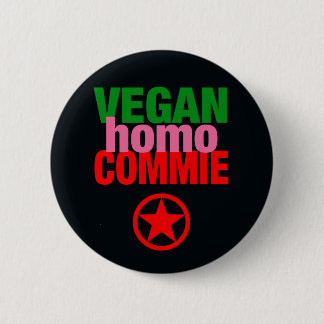 Badge Rond 5 Cm Bouton coco homo végétalien