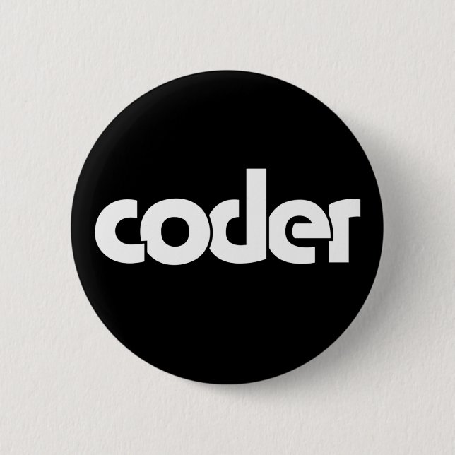 Badge Rond 5 Cm Bouton Coder (Devant)