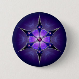 Badge Rond 5 Cm Bouton Cold Starlight
