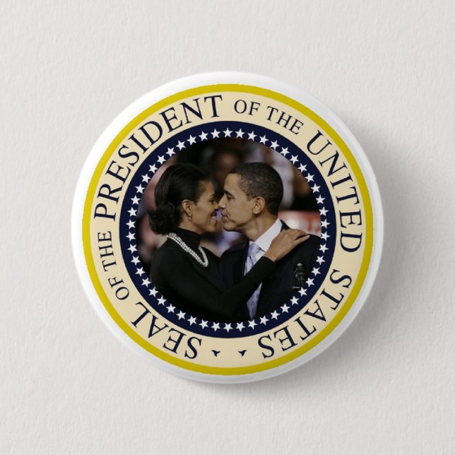 Badge Rond 5 Cm Bouton commémoratif du président Obama (Devant)