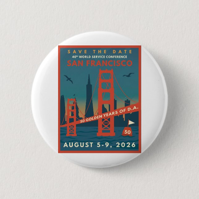 Badge Rond 5 Cm Bouton commémoratif WSC 2026 40 (Devant)