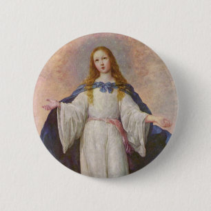 Badge Rond 5 Cm Bouton compatissant de Mary