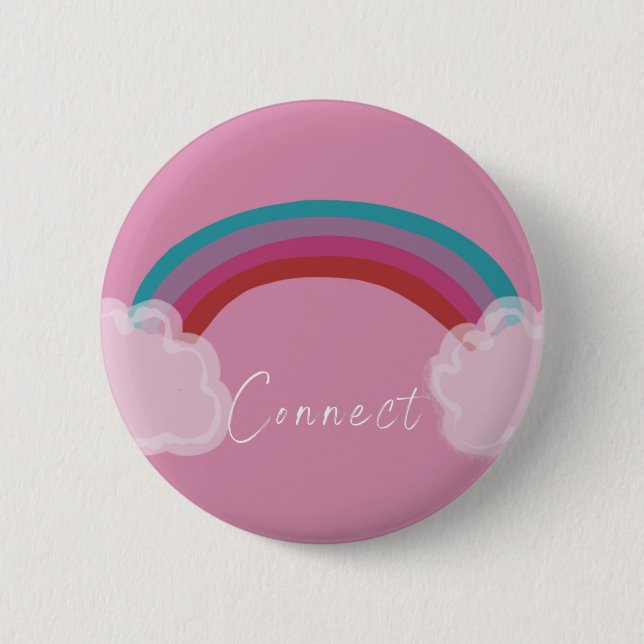 Badge Rond 5 Cm Bouton Connexion (Devant)