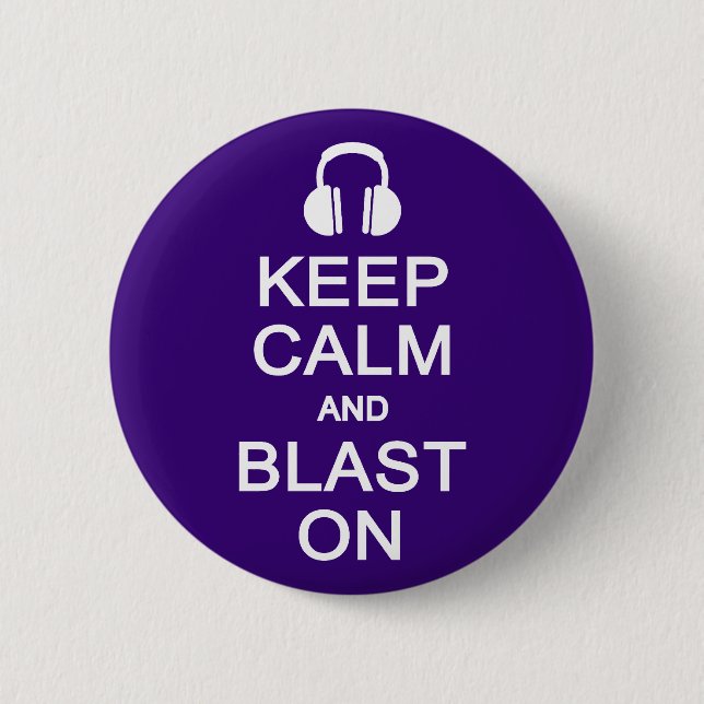 Badge Rond 5 Cm Bouton Conserver le calme et le souffle (Devant)