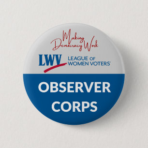Badge Rond 5 Cm Bouton Corps d'Observateurs LWV