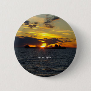 Badge Rond 5 Cm Bouton coucher de soleil Wilfred Sykes