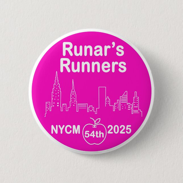 Badge Rond 5 Cm Bouton Coureurs de Runar (Devant)