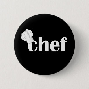 Badge Rond 5 Cm Bouton Création de texte du chef