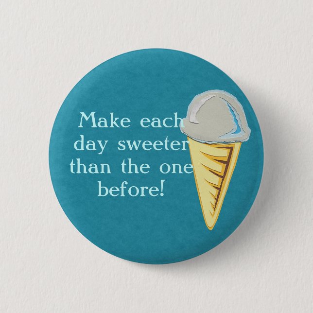 Badge Rond 5 Cm Bouton crème glacée (Devant)